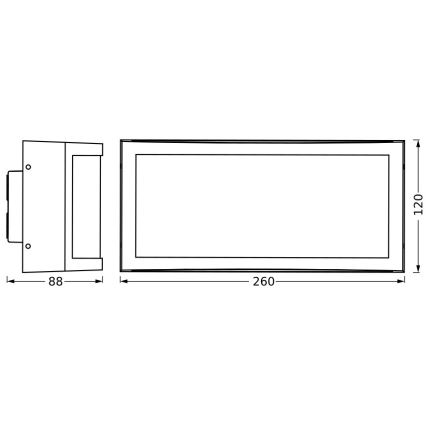 Ledvance - Ulkoseinävalaisin CUADRA 1xE27/40W/230V IP65