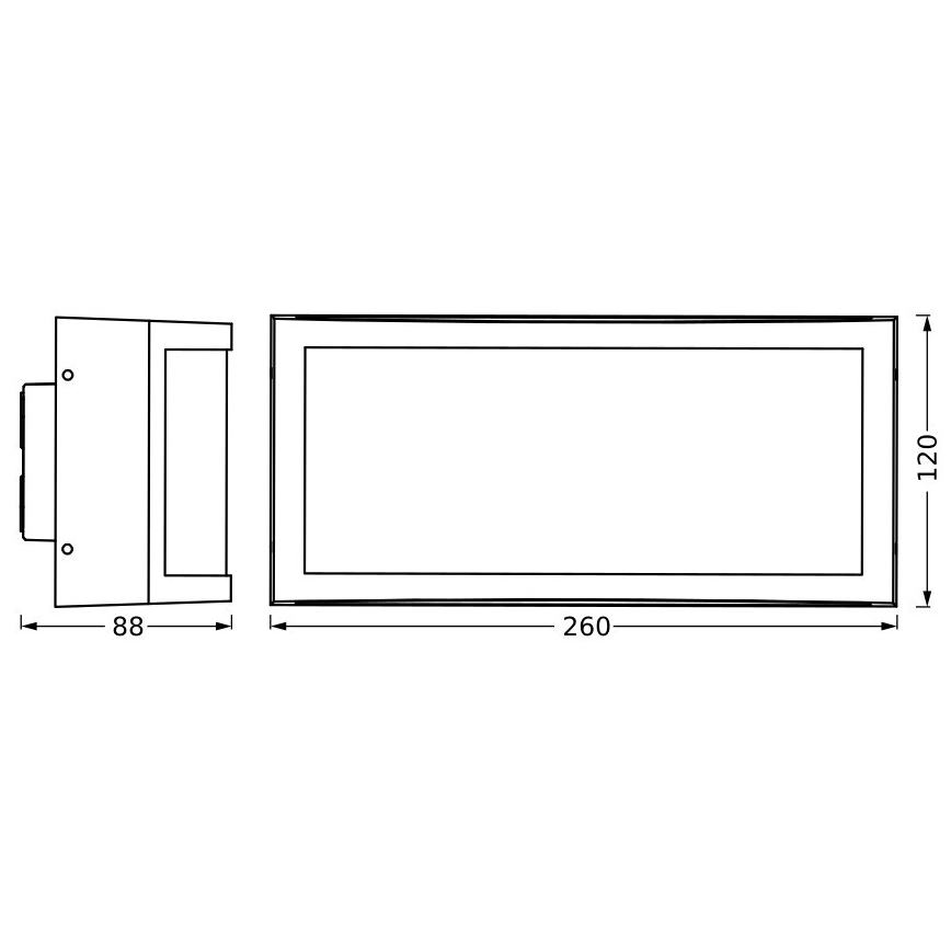 Ledvance - Ulkoseinävalaisin CUADRA 1xE27/40W/230V IP65