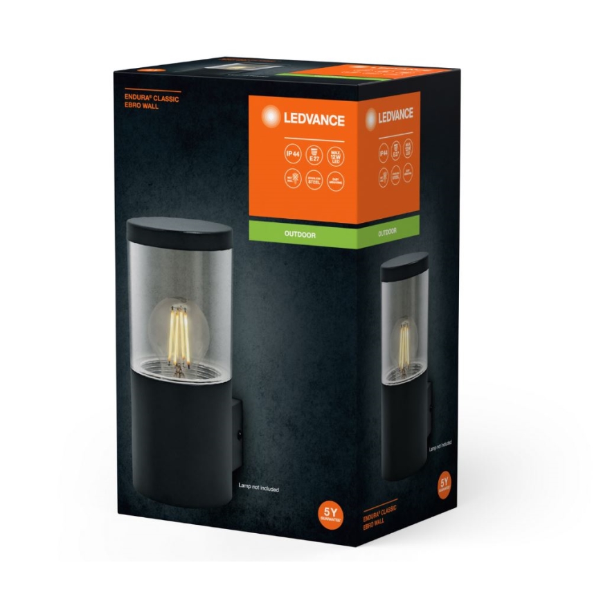 Ledvance - Ulkoseinävalaisin EBRO 1xE27/20W/230V IP44