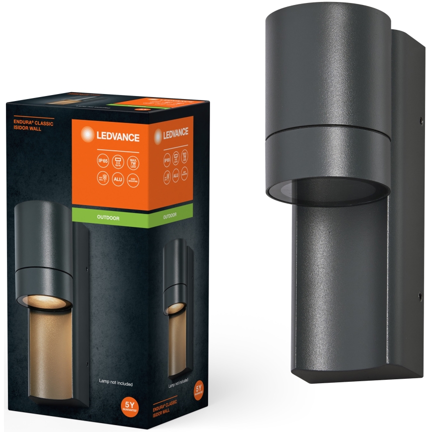 Ledvance - Ulkoseinävalaisin ISIDOR 1xGU10/35W/230V IP65