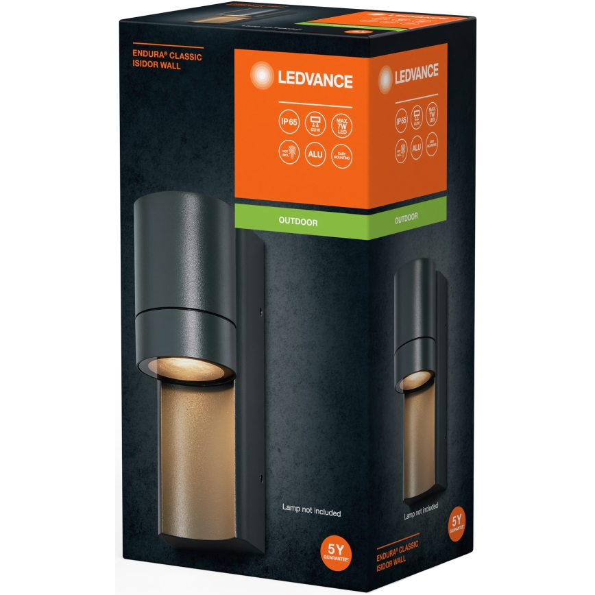 Ledvance - Ulkoseinävalaisin ISIDOR 1xGU10/35W/230V IP65