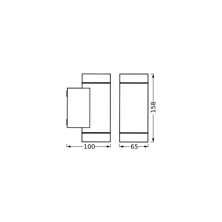 Ledvance - Ulkoseinävalaisin ITYS 2xGU10/35W/230V IP65