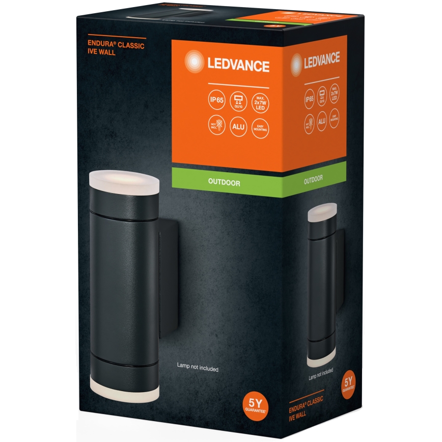 Ledvance - Ulkoseinävalaisin IVE 2xGU10/35W/230V IP65