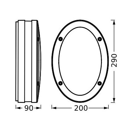 Ledvance - Ulkoseinävalaisin ORBI 2xE27/18W/230V IP65