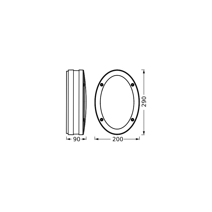 Ledvance - Ulkoseinävalaisin ORBI 2xE27/18W/230V IP65