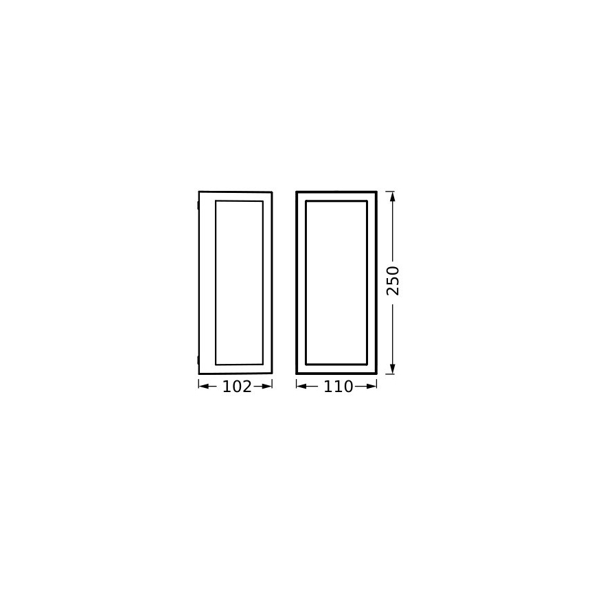 Ledvance - Ulkoseinävalaisin RADO 1xE27/18W/230V IP65