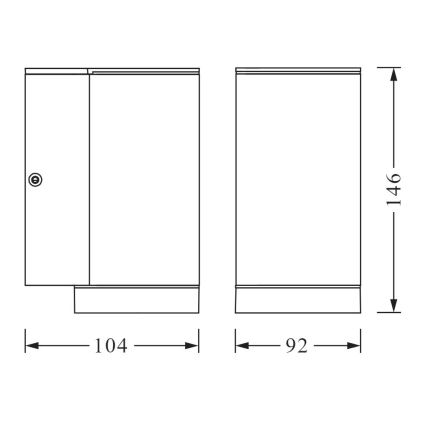 Ledvance - Ulkoseinävalo BEAM 1xGU10/35W/230V IP44