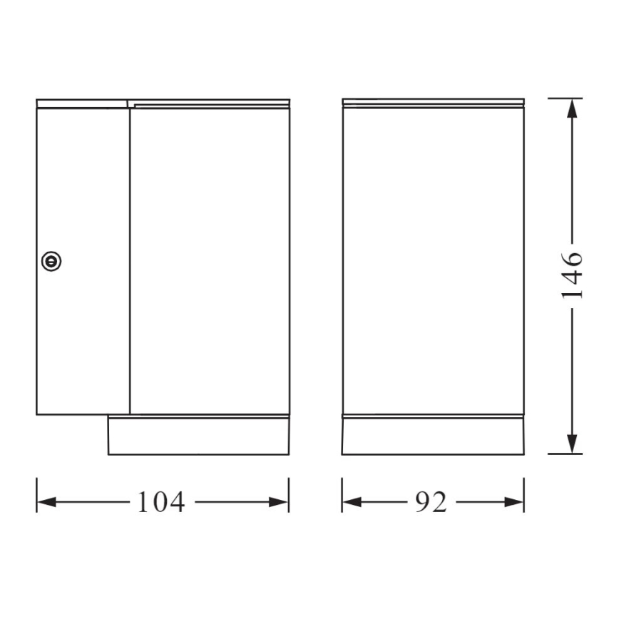 Ledvance - Ulkoseinävalo BEAM 1xGU10/35W/230V IP44