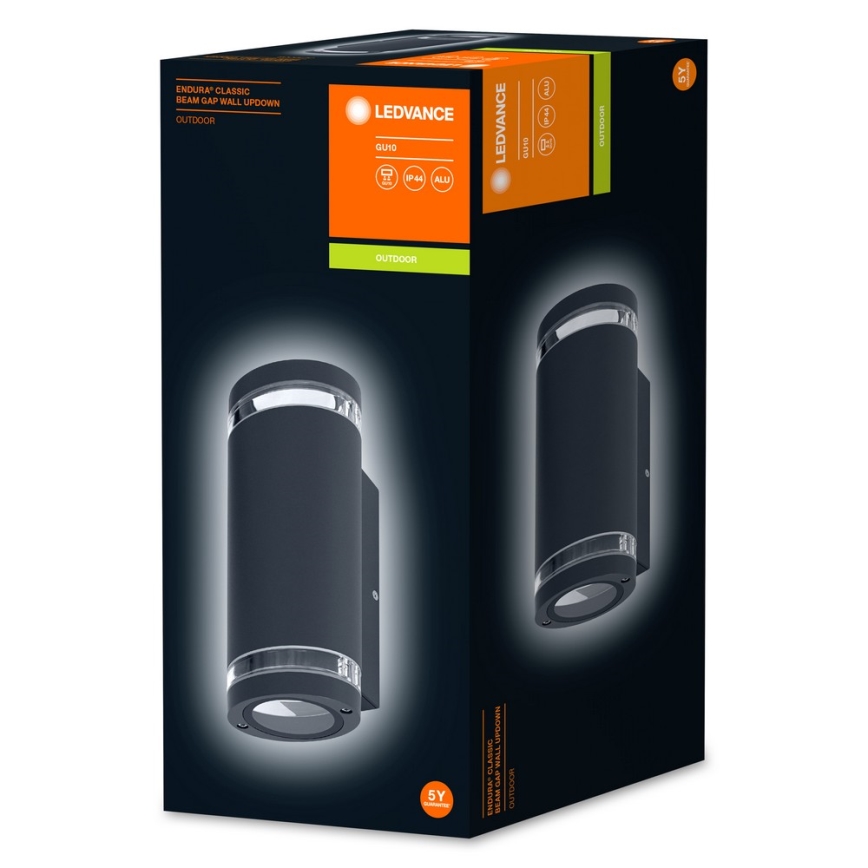 Ledvance - Ulkoseinävalo BEAM 2xGU10/35W/230V IP44
