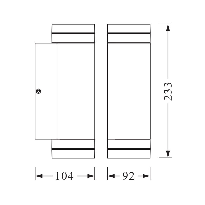 Ledvance - Ulkoseinävalo BEAM 2xGU10/35W/230V IP44