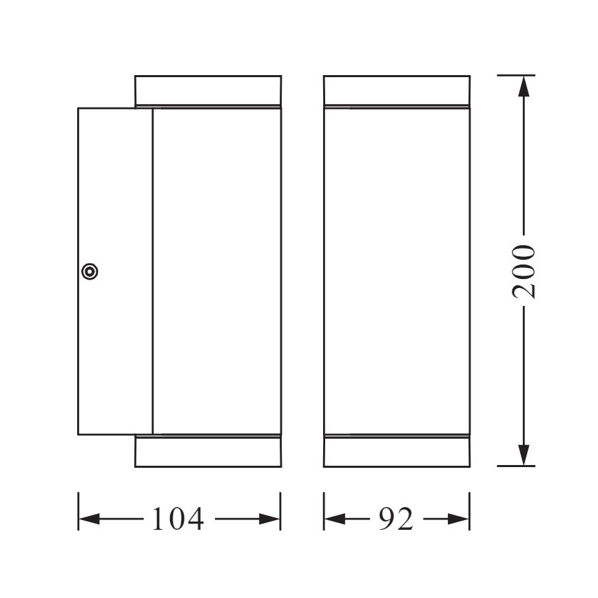 Ledvance - Ulkoseinävalo BEAM 2xGU10/35W/230V IP44