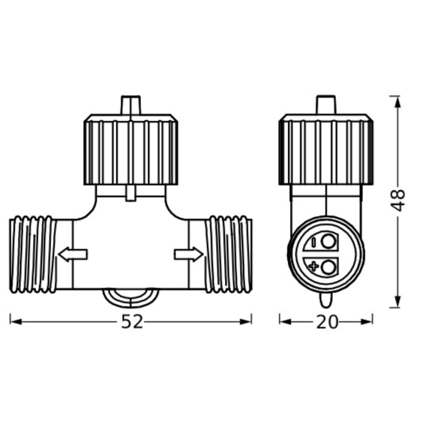 Ledvance - Ulkotila connector ENDURA 24W/12V IP67
