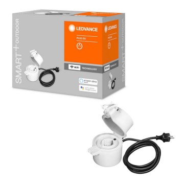 Ledvance - Ulkotila fiksu pistoke SMART+ PLUG SCHUKO 3680W IP44 Wi-Fi