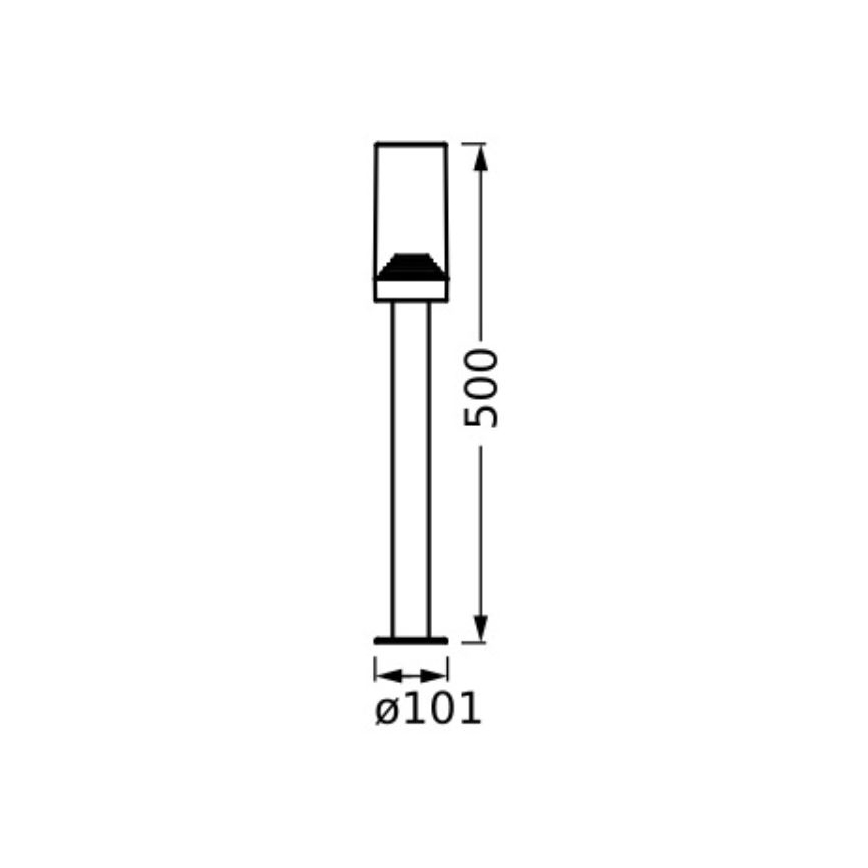 Ledvance - Ulkovalaisin AMBER 1xE27/20W/230V IP44