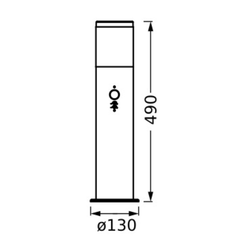 Ledvance - Ulkovalaisin anturilla EBRO 1xE27/20W/230V IP44