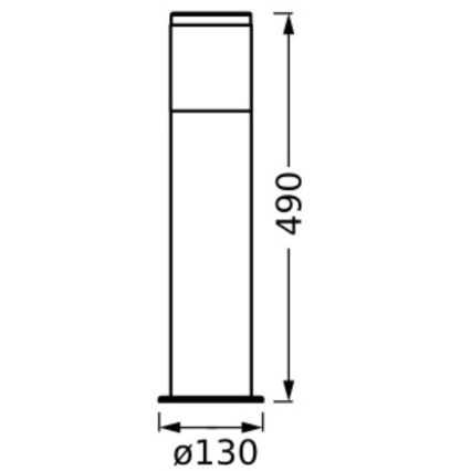 Ledvance - Ulkovalaisin EBRO 1xE27/20W/230V IP44