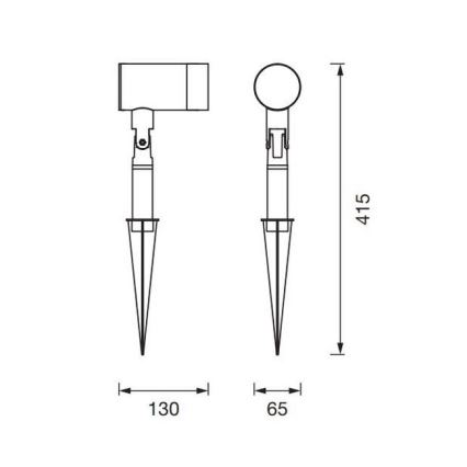 Ledvance - Ulkovalaisin ENDURA CLASSIC 1xGU10/35W/230V IP54