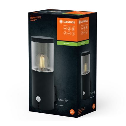 Ledvance - Ulkovalo anturilla EBRO 1xE27/20W/230V IP44