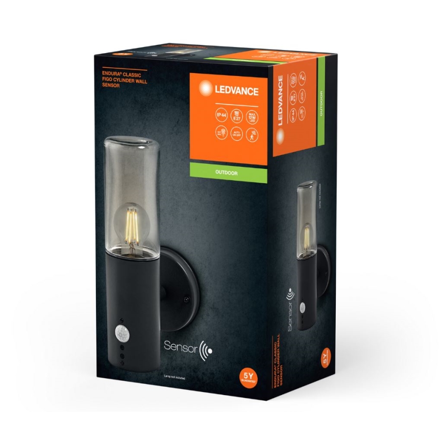 Ledvance - Ulkovalo anturilla FIGO CYLINDER 1xE27/20W/230V