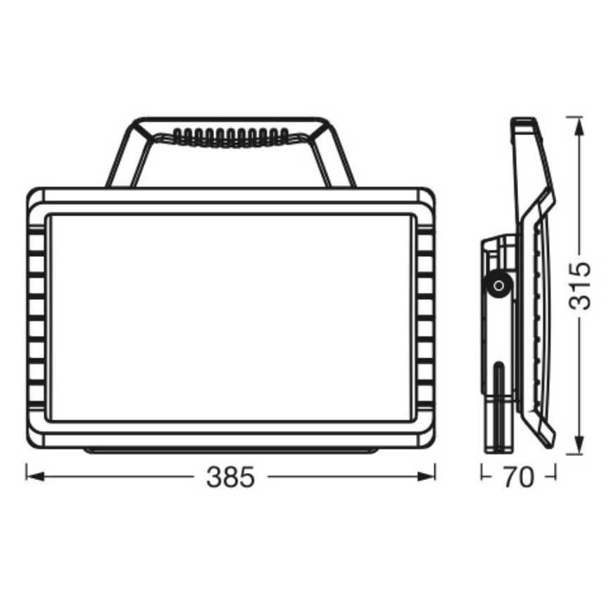 Ledvance - LED himmennettävä ulkokäyttöön tarkoitettu ladattava työvalo WORKLIGHT BATTERY LED/26W/5V 2200 mAh IP54