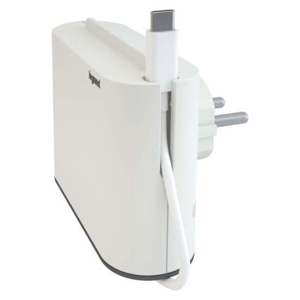 Legrand 049401 - Pistokkeen jakaja 2Z Tyyppi C + USB-A + USB-C valkoinen