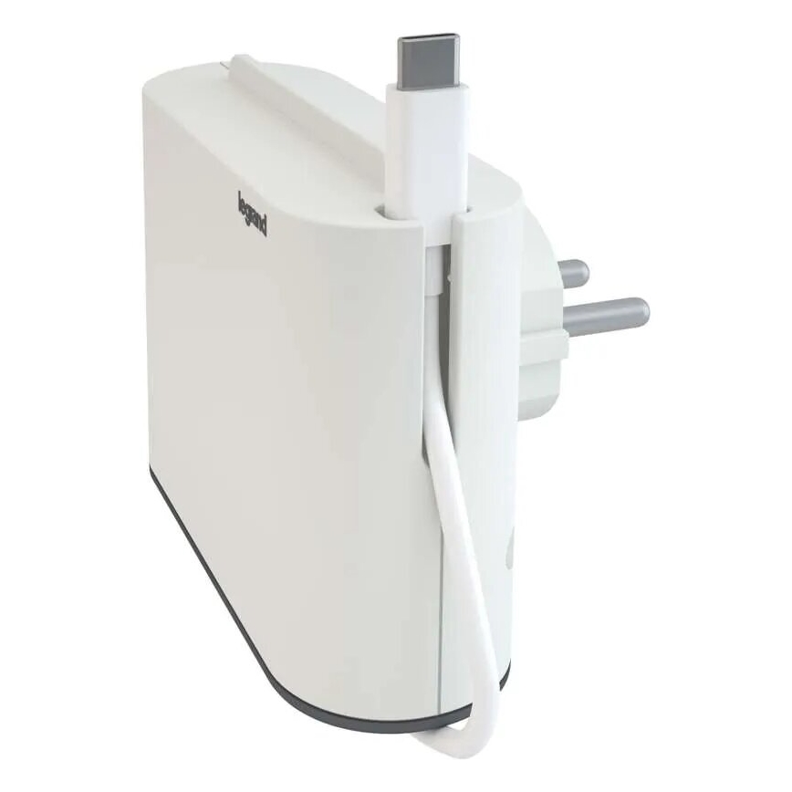 Legrand 049401 - Pistokkeen jakaja 2Z Tyyppi C + USB-A + USB-C valkoinen