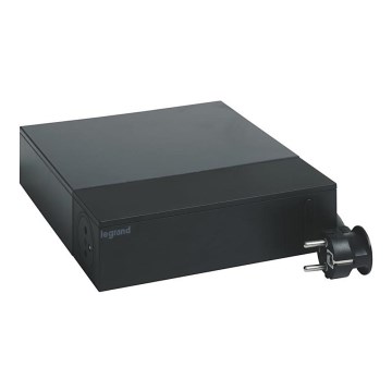 Legrand 049430 - Multimedia HUB kytkimellä 4Z Tyyppi E + 4Z Tyyppi C 2m musta
