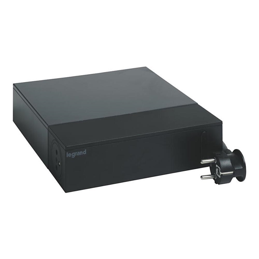 Legrand 049430 - Multimedia HUB kytkimellä 4Z Tyyppi E + 4Z Tyyppi C 2m musta