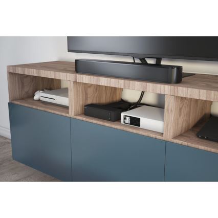 Legrand 049430 - Multimedia HUB kytkimellä 4Z Tyyppi E + 4Z Tyyppi C 2m musta