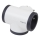 Legrand 049436 - Pistokkeen jakaja swivel 3Z Tyyppi E valkoinen/musta