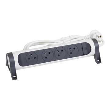 Legrand 049459 - Jatkojohto kytkimellä 4Z Tyyppi E 3m