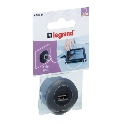 Legrand 50681 - USB-liitäntäadapteri 230V/1,5A musta