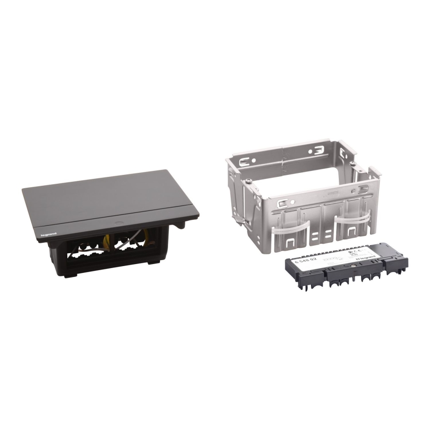 Legrand 654802 - Pistorasiarunko pöydälle POP-UP 4M musta