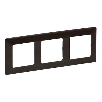 Legrand 754173 - Runko kytkimille VALENA LIFE 3P tumma puu