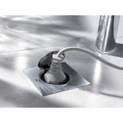 Legrand 89700 - Lattiapistokkeen runko PLATINUM 2M IP44 ruostumatonta terästä