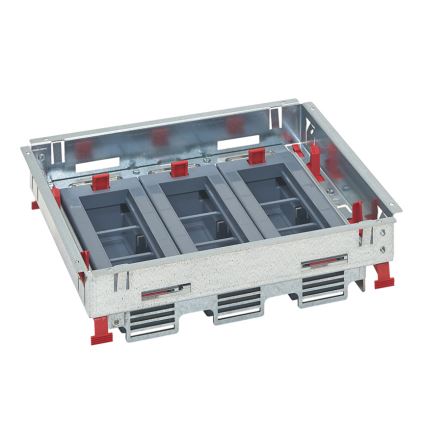 LEGRAND - Lattialaatikko kaksinkertaisille lattioille 18 moduulit (9 laitteet 45x45)