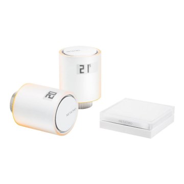 Legrand NVP-PRO - SETTI 2x Älykäs termostaattipää + portti 3V Wi-Fi
