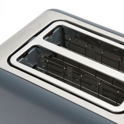 Leivänpaahdin, kaksi aukkoa 900W/230V ruostumaton teräs/harmaa