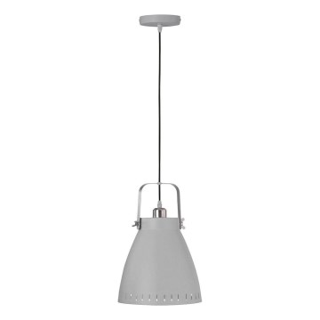 Leuchten Direkt 11059-15 - Kattokruunu johdossa EVA 1xE27/60W/230V halkaisija 21,5 cm harmaa