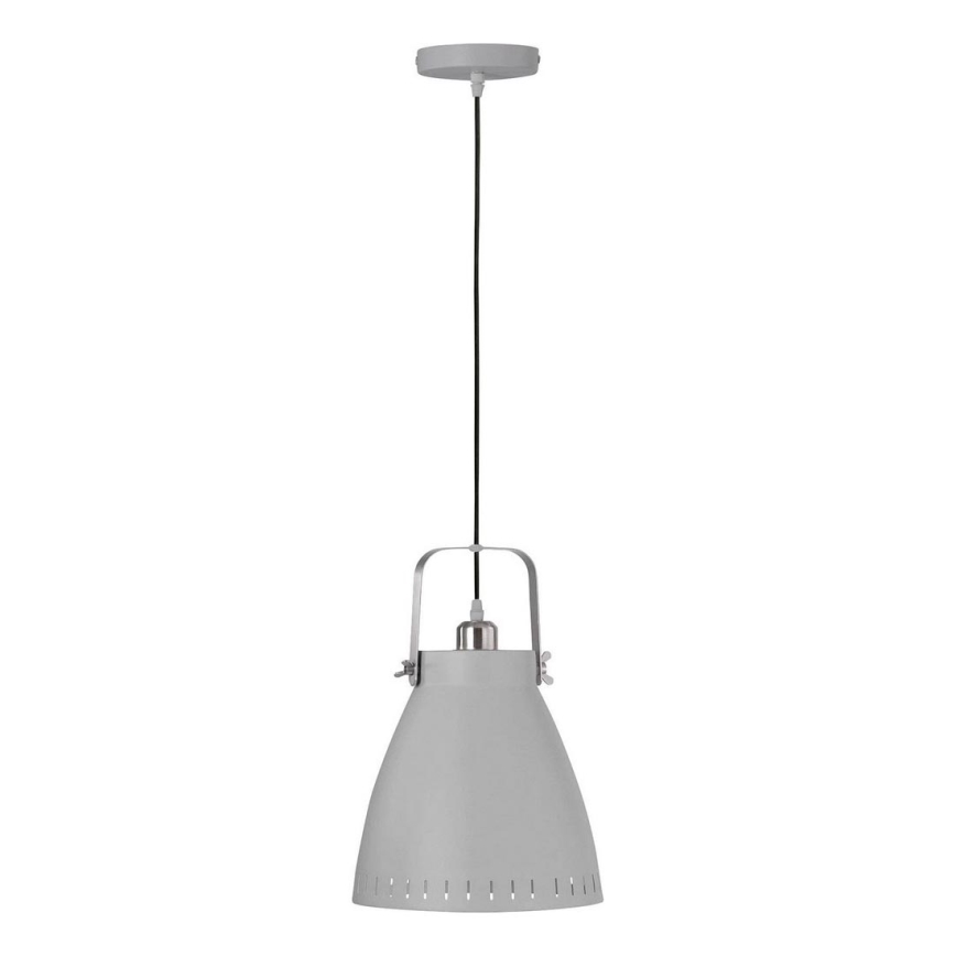 Leuchten Direkt 11059-15 - Kattokruunu johdossa EVA 1xE27/60W/230V halkaisija 21,5 cm harmaa