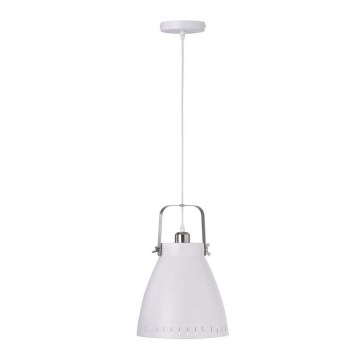 Leuchten Direkt 11059-16 - Kattokruunu johdossa EVA 1xE27/60W/230V halkaisija 21,5 cm valkoinen