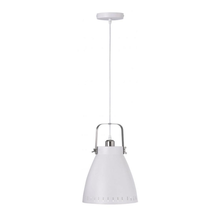 Leuchten Direkt 11059-16 - Kattokruunu johdossa EVA 1xE27/60W/230V halkaisija 21,5 cm valkoinen