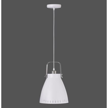 Leuchten Direkt 11059-16 - Kattokruunu johdossa EVA 1xE27/60W/230V halkaisija 21,5 cm valkoinen