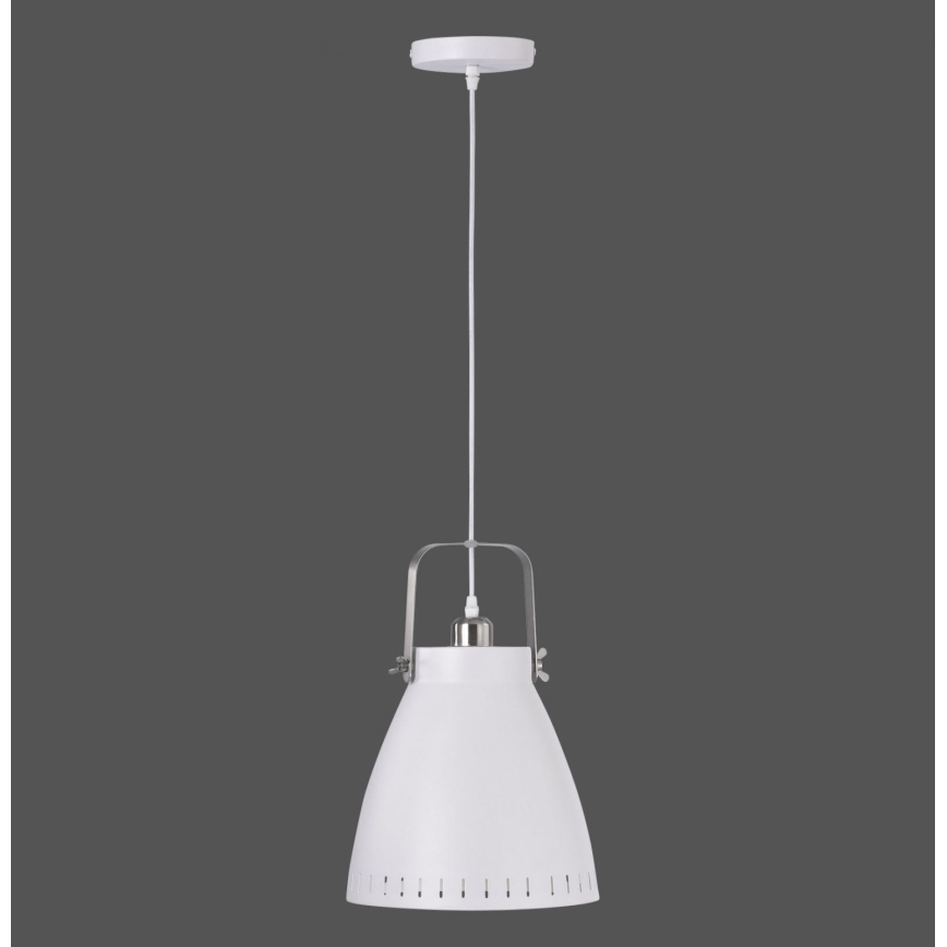 Leuchten Direkt 11059-16 - Kattokruunu johdossa EVA 1xE27/60W/230V halkaisija 21,5 cm valkoinen