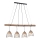 Leuchten Direkt 11156-79 - Kattokruunu johdossa REED 4xE27/60W/230V eukalyptus