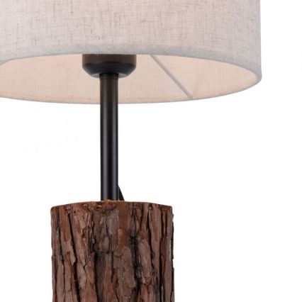Leuchten Direkt 11233-79 - Pöytävalaisin BARK 1xE27/40W/230V puu