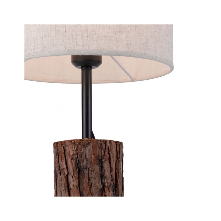 Leuchten Direkt 11233-79 - Pöytävalaisin BARK 1xE27/40W/230V puu