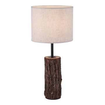 Leuchten Direkt 11233-79 - Pöytävalaisin BARK 1xE27/40W/230V puu