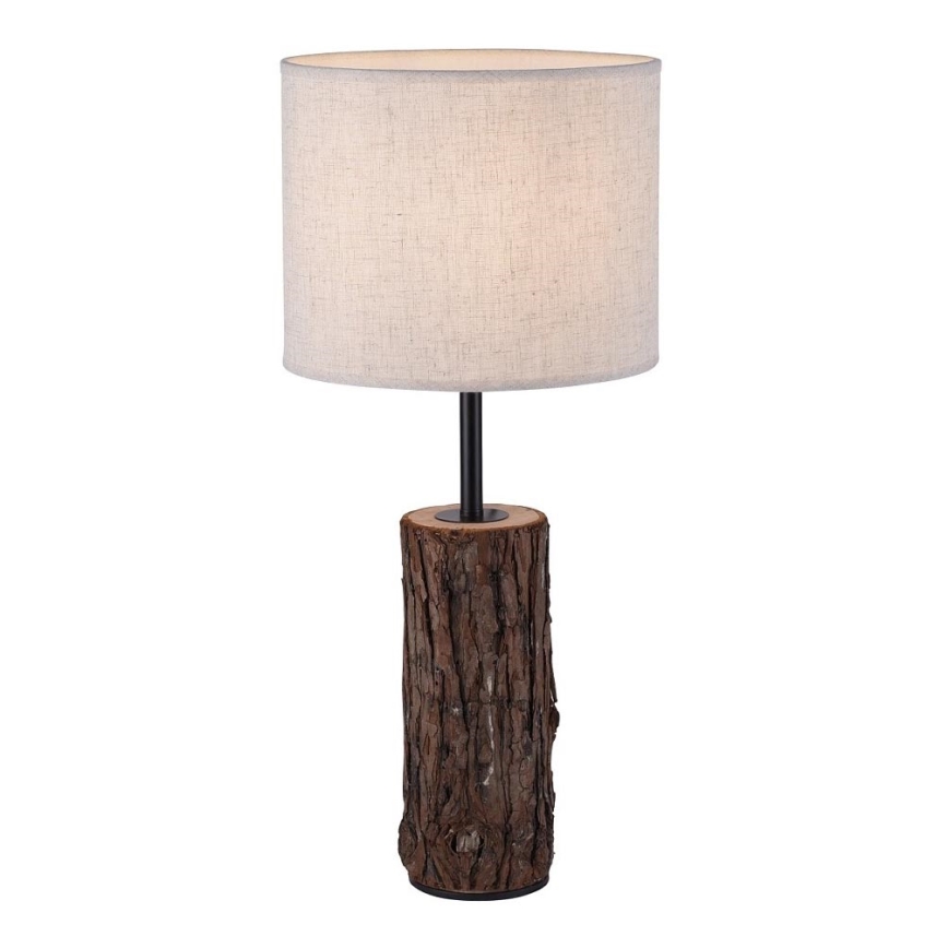 Leuchten Direkt 11233-79 - Pöytävalaisin BARK 1xE27/40W/230V puu