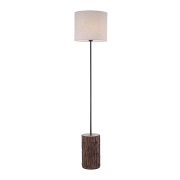 Leuchten Direkt 11234-79 - Lattialamppu BARK 1xE27/40W/230V puu
